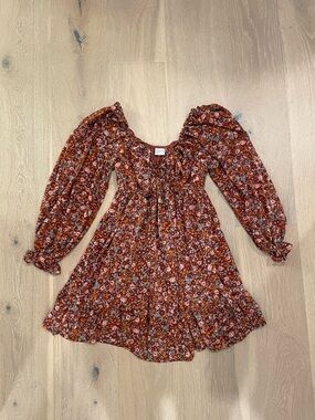Dress Forum Floral Ruffle Mini Dress